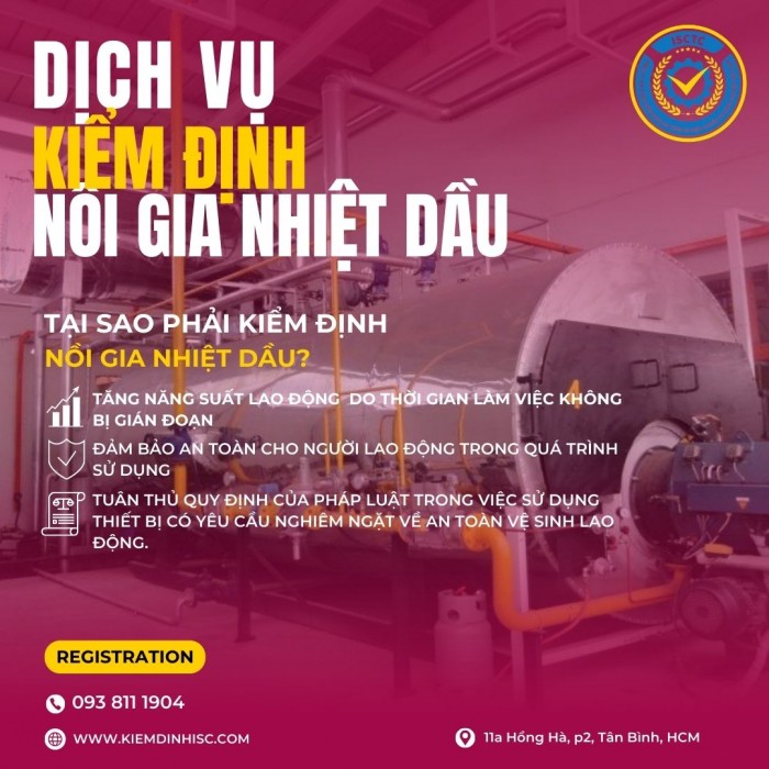 KIỂM ĐỊNH NỒI GIA NHIỆT DẦU